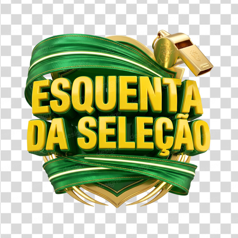 Selo 3D Esquenta da Seleção PNG Transparente Selo 3D Esquenta da Seleção PNG Transparente - Selos 3D - Selo; Esquenta Seleção; Futebol; Copa; Brasil; ...