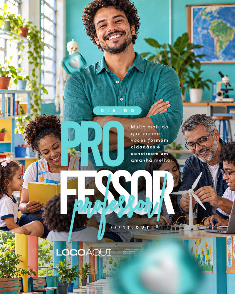 Dia do Professor 15 de Outubro Social Media PSD Editável Dia do Professor 15 de Outubro Social Media PSD Editável - Social Media - Dia Professor; Professores; Educação; Parabéns ...