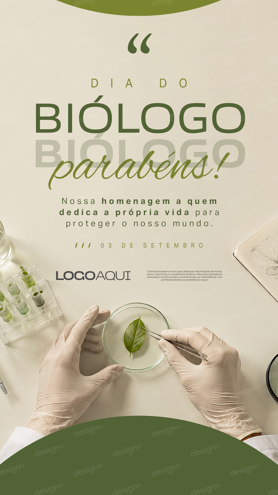 Dia do Biólogo 03 de Setembro Story Social Media Flyer PSD Editável Dia do Biólogo 03 de Setembro Story Social Media Flyer PSD Editável - Social Media - Dia Biólogo; Biologia; Ciência Vida; ...