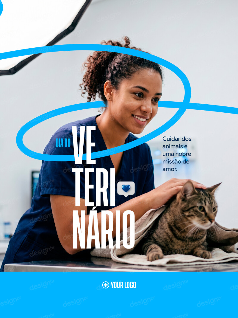 Dia do Veterinário Cuidado Animal Social Media PSD Editável Dia do Veterinário Cuidado Animal Social Media PSD Editável - Social Media - Médico Veterinário; Medicina Veterinária; Cui...