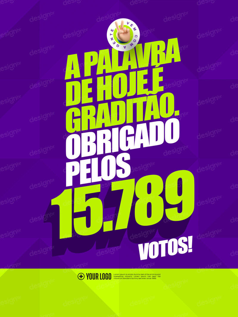 Campanha Eleitoral Política Eleição Obrigado Pelos Votos Social Media PSD Editável Campanha Eleitoral Política Eleição Obrigado Pelos Votos Social Media PSD Editável - Social Media - Campanha Política; Dep...