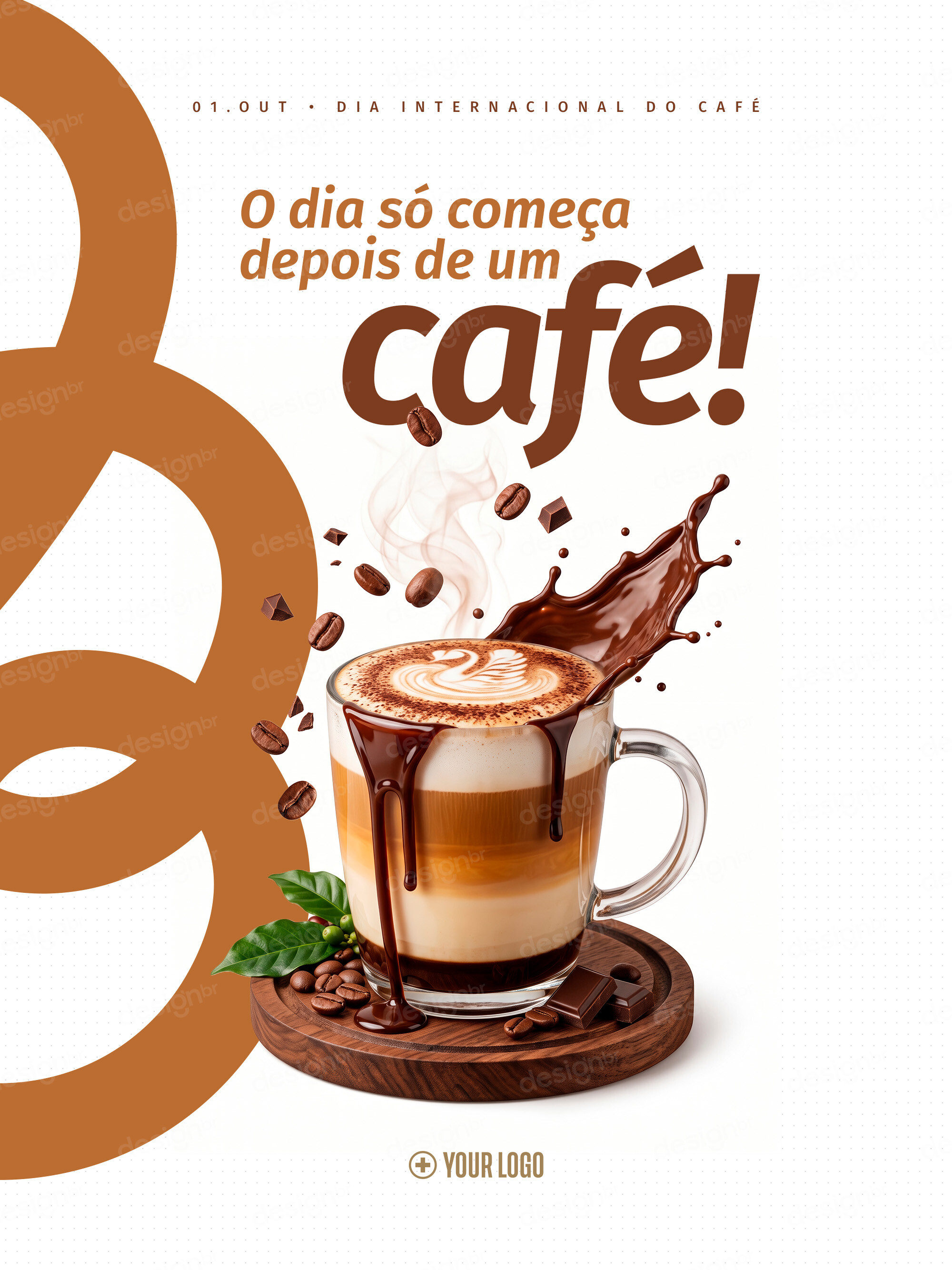 Dia Internacional do Café Latte Social Media PSD Editável Dia Internacional do Café Latte Social Media PSD Editável - Social Media - Dia Café; Café; Coffee; Cafeteria; Cappuccino; ...