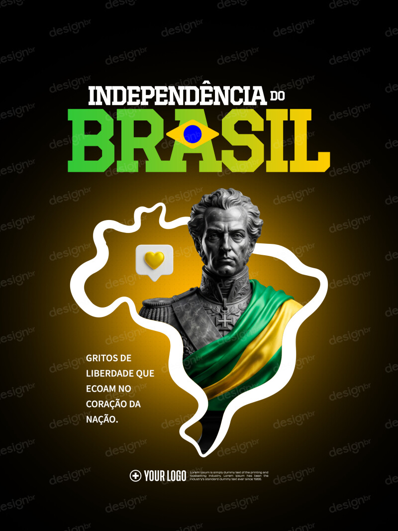 Dia da Independência do Brasil 07 de Setembro Social Media PSD Editável Dia da Independência do Brasil 07 de Setembro Social Media PSD Editável - Social Media - Dia Independência; 7 Setembro; In...