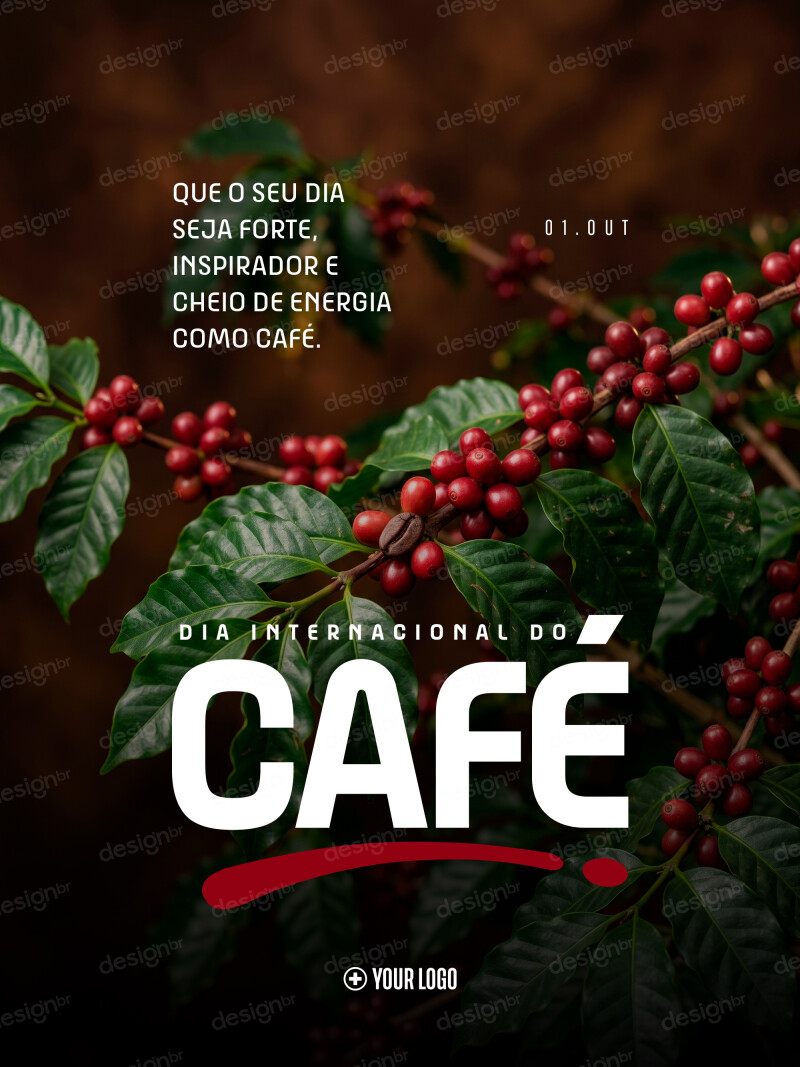 Dia Internacional do Café Frutos Vermelhos Social Media PSD Editável Dia Internacional do Café Frutos Vermelhos Social Media PSD Editável - Social Media - Dia Café; Café; Coffee; Cafeteria; C...