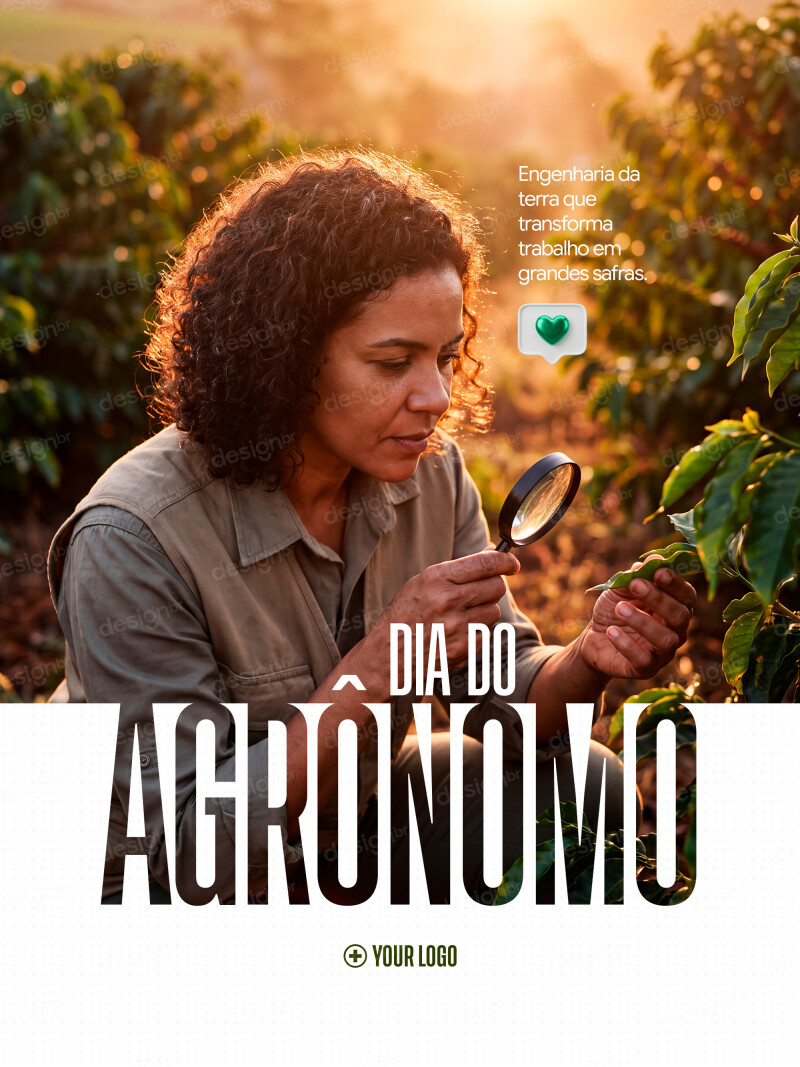 Dia Mundial do Agrônomo 13 de Setembro Social Media PSD Editável Dia Mundial do Agrônomo 13 de Setembro Social Media PSD Editável - Social Media - Dia Agrônomo; Agrônomo; Agronomia; Engen...
