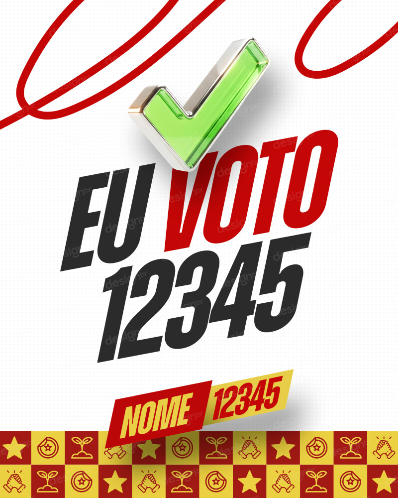 Eu Voto Campanha Política Social Media PSD Editável Eu Voto Campanha Política Social Media PSD Editável - Social Media - Campanha Política; Deputado Estadual; Política;...