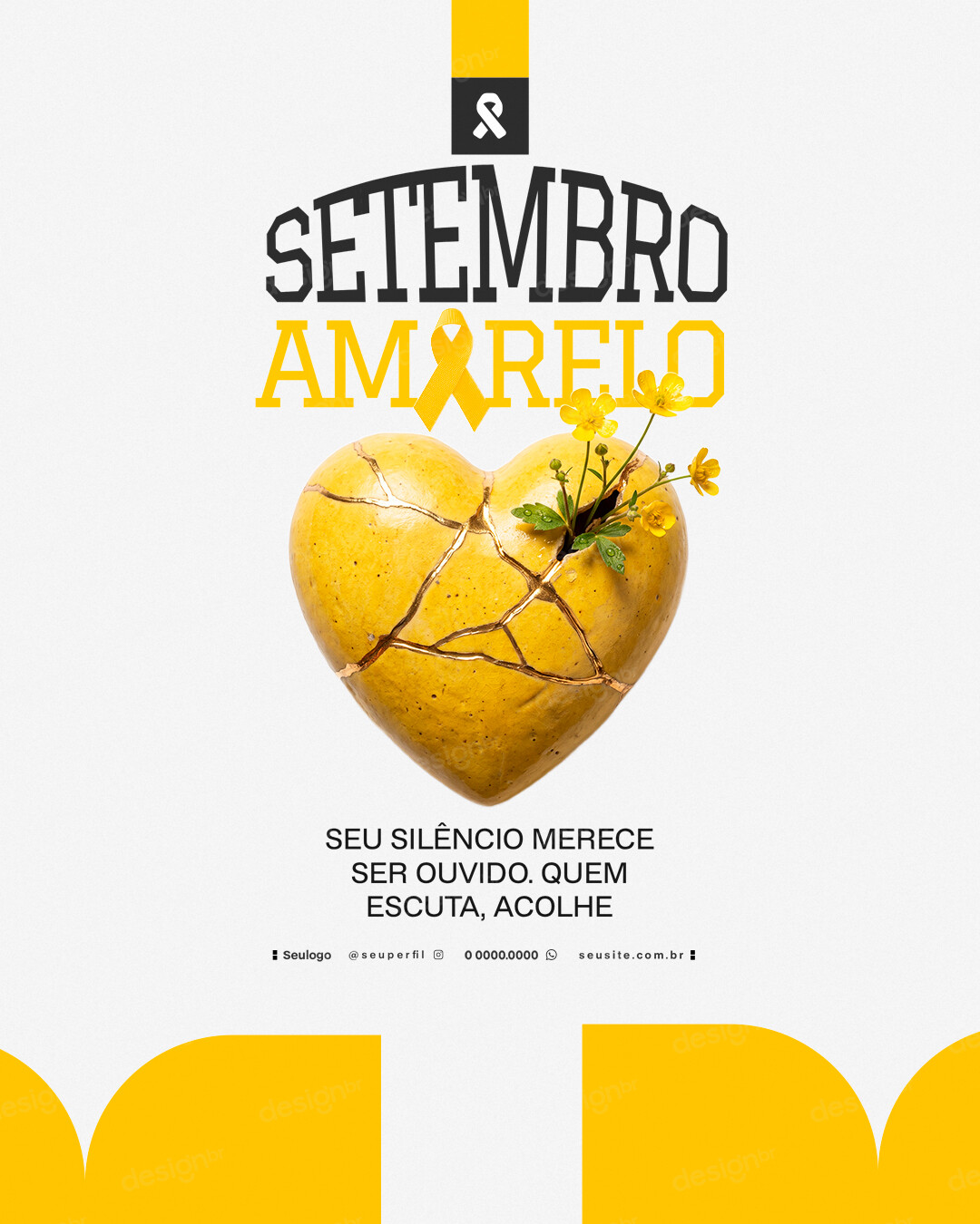 Setembro Amarelo Mês de Prevenção ao Suicídio Social Media PSD Editável Setembro Amarelo Mês de Prevenção ao Suicídio Social Media PSD Editável - Social Media - Setembro Amarelo; Saúde Mental; S...