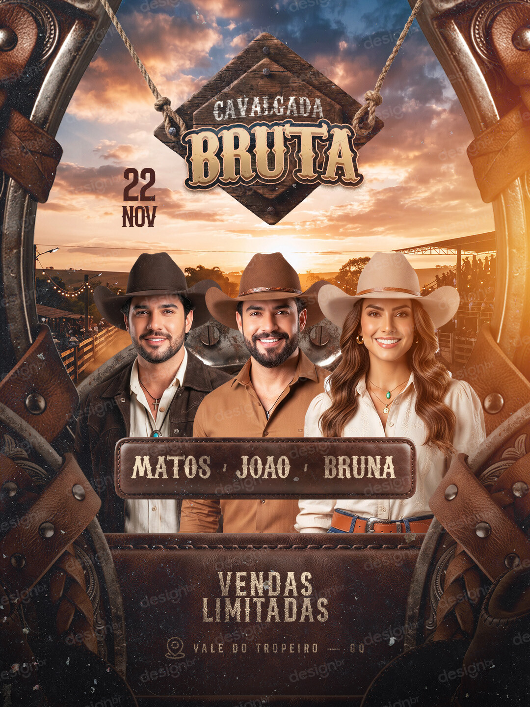 Flyer Cavalgada Bruta Sertanejo Feed PSD Editável Flyer Cavalgada Bruta Sertanejo Feed PSD Editável - Flyers - Flyer; Evento; Festa; Artista; Show; Casa Show;...