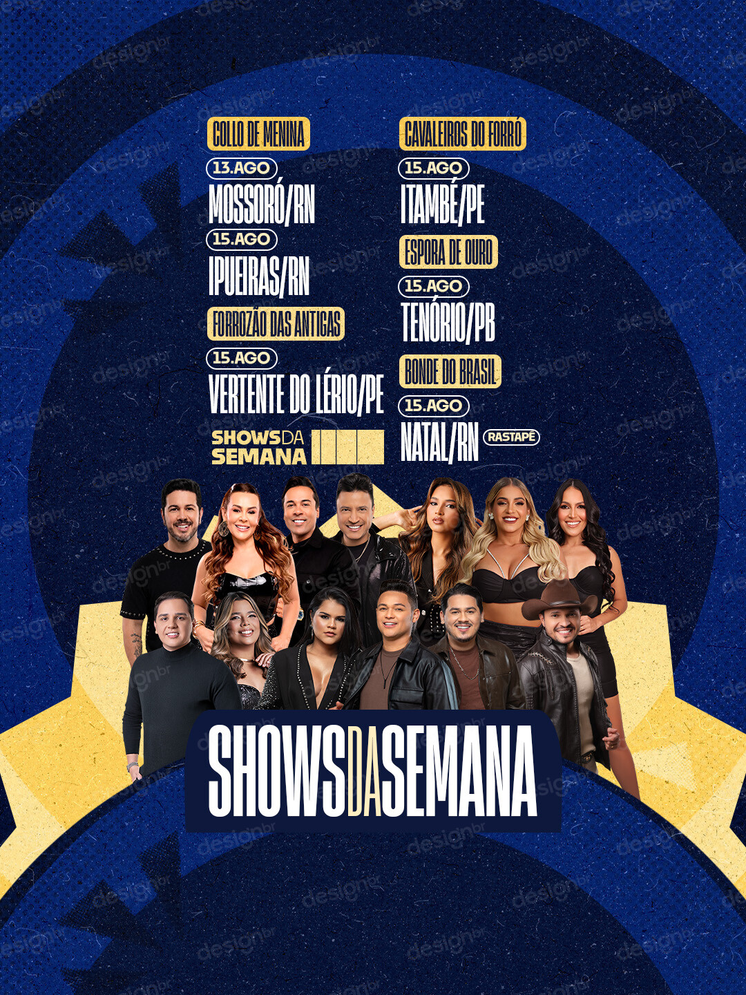 Flyer Agenda Próximos Shows PSD Editável Flyer Agenda Próximos Shows PSD Editável - Flyers - Flyer; Agenda; Evento; Agenda Semanal; Artista;...