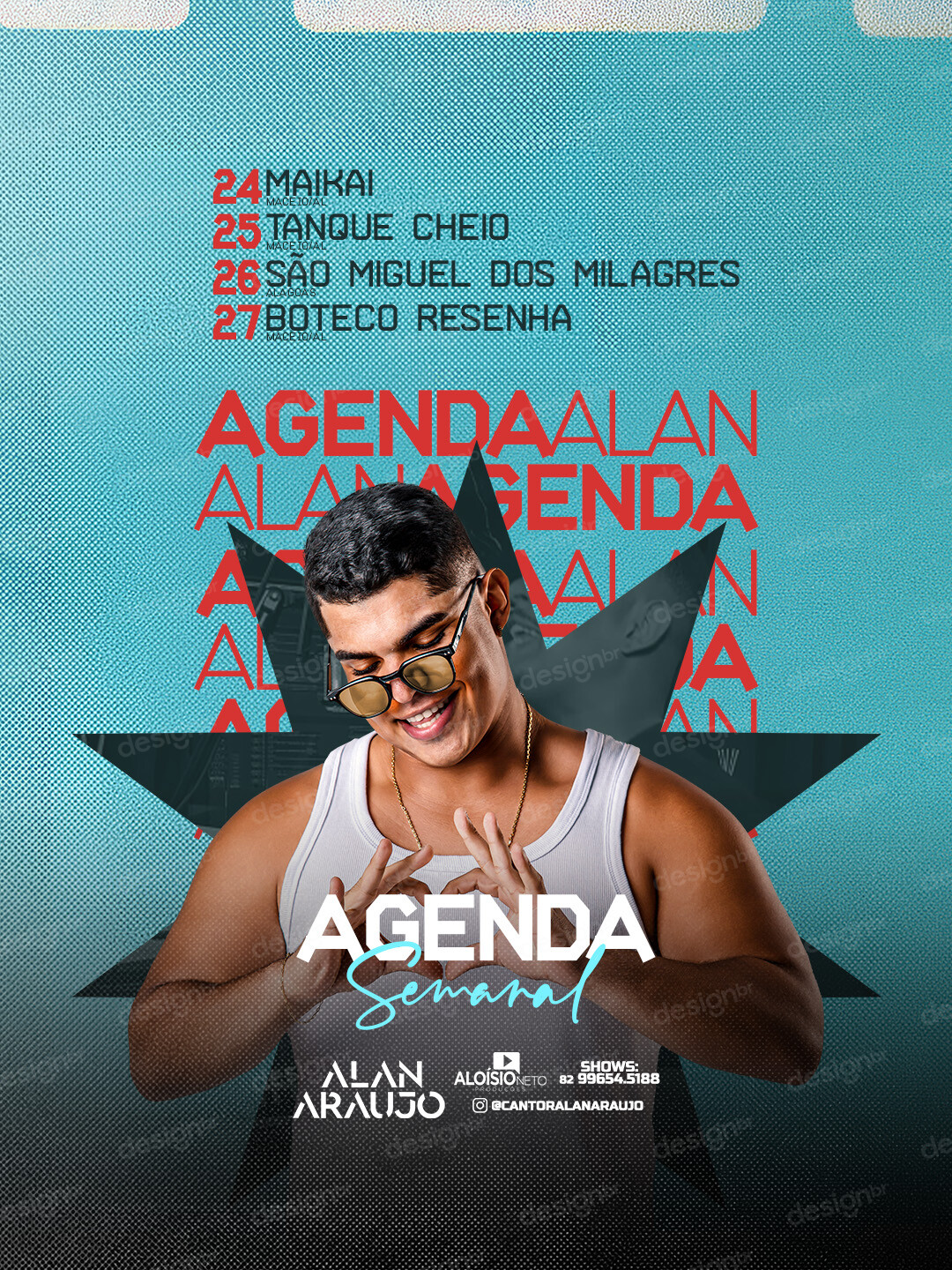 Flyer Agenda Próximos Shows PSD Editável Flyer Agenda Próximos Shows PSD Editável - Flyers - Flyer; Agenda; Evento; Agenda Semanal; Artista;...