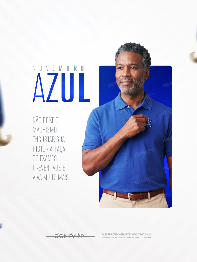 Novembro Azul Exames Preventivos Social Media PSD Editável Novembro Azul Exames Preventivos Social Media PSD Editável - Social Media - Novembro Azul; Prevenção; Conscientização; Saú...