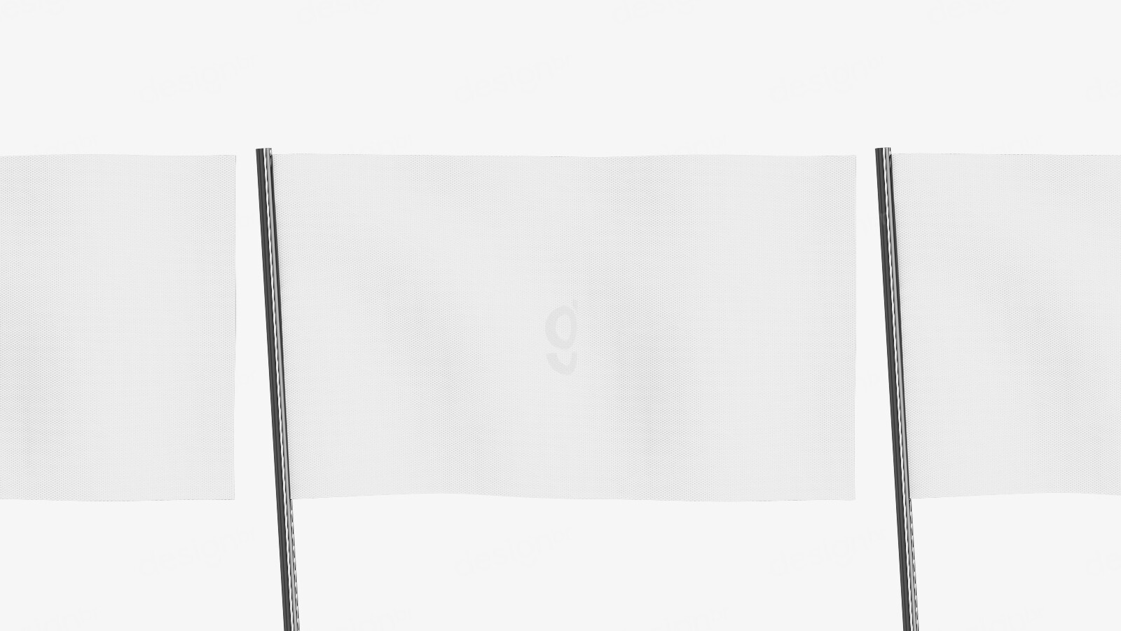 Mockup de Bandeira Publicitária PSD Editável - Mockups - Mockup Bandeira; Bandeira; Flag Mockup; Flag; PSD - Mockup