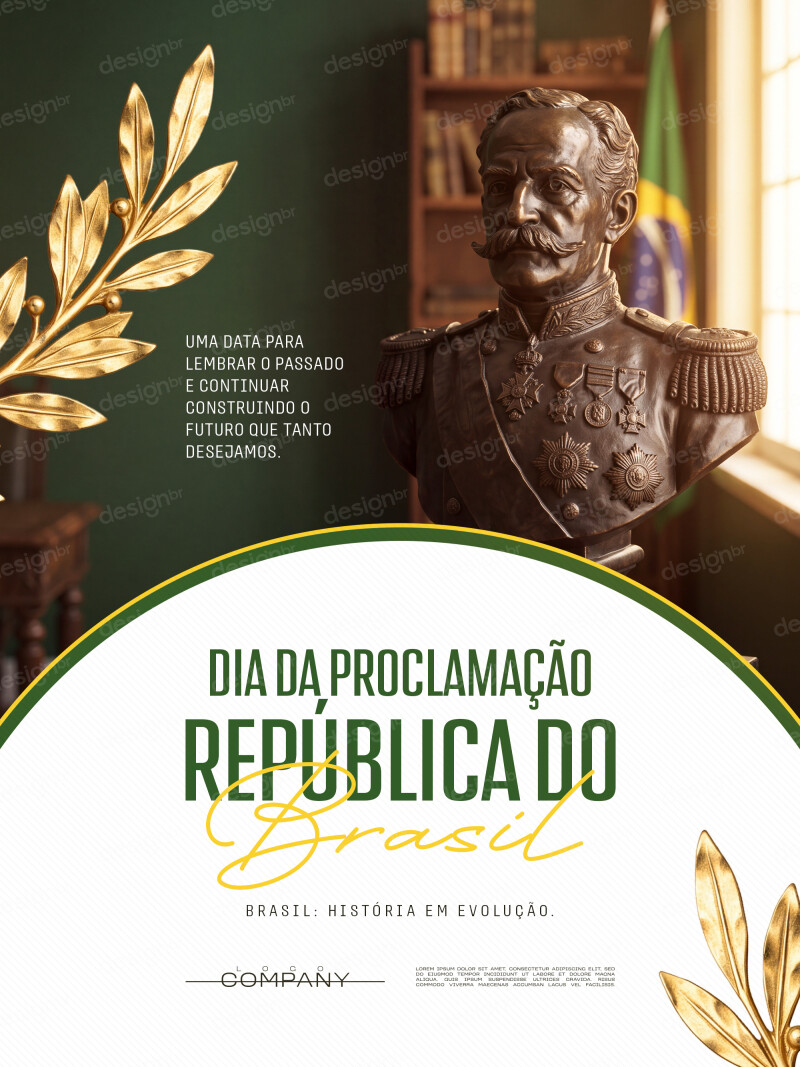 Dia da Proclamação da República do Brasil 15 de Novembro Social Media PSD Editável Dia da Proclamação da República do Brasil 15 de Novembro Social Media PSD Editável - Social Media - Proclamação República;...