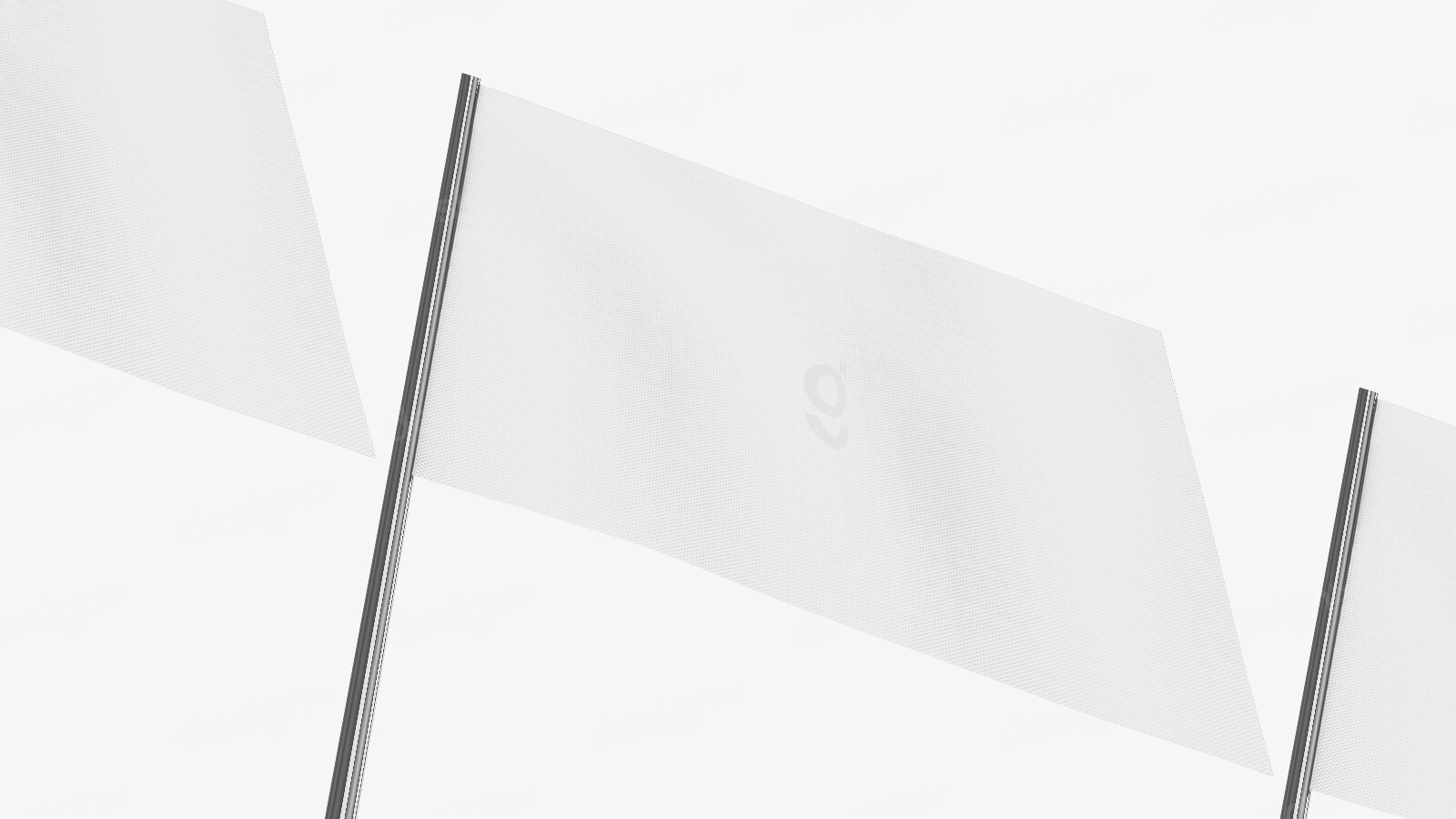 Mockup de Bandeira Publicitária PSD Editável - Mockups - Mockup Bandeira; Bandeira; Flag Mockup; Flag; PSD - Mockup