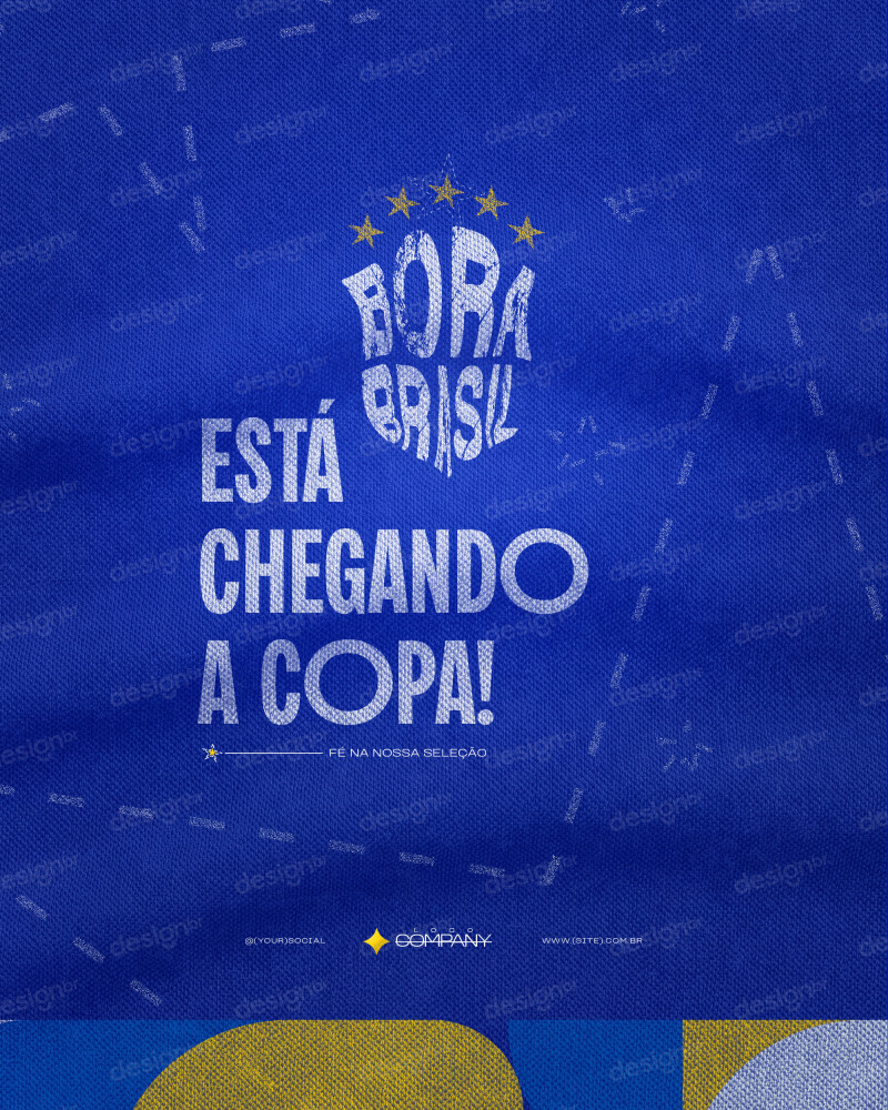 Copa do Mundo Futebol Rumo ao Hexa Brasil PSD Editável Copa do Mundo Futebol Rumo ao Hexa Brasil PSD Editável - Coleção - Copa Mundo; Brasil; Futebol; Seleção Brasileira...