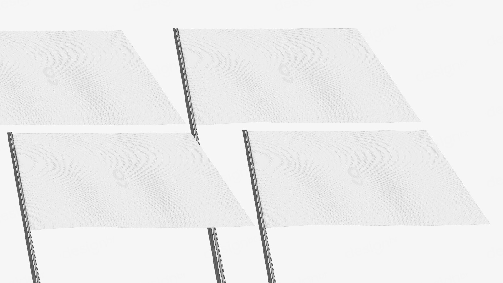 Mockup de Bandeira Publicitária PSD Editável - Mockups - Mockup Bandeira; Bandeira; Flag Mockup; Flag; PSD - Mockup