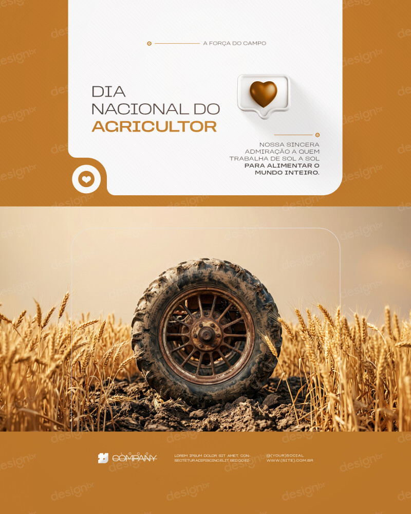 Feliz Dia do Agricultor 28 de Julho Social Media PSD Editável Feliz Dia do Agricultor 28 de Julho Social Media PSD Editável - Social Media - Dia Agricultor; Agricultura; Agricultores; ...