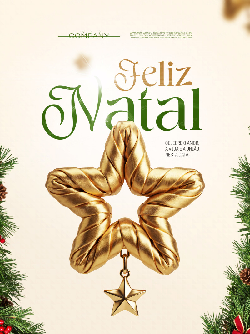 Feliz Natal Estrela Dourada e Pinus Social Media PSD Editável Feliz Natal Estrela Dourada e Pinus Social Media PSD Editável - Social Media - Feliz Natal; Merry Christmas; Natal; Christ...