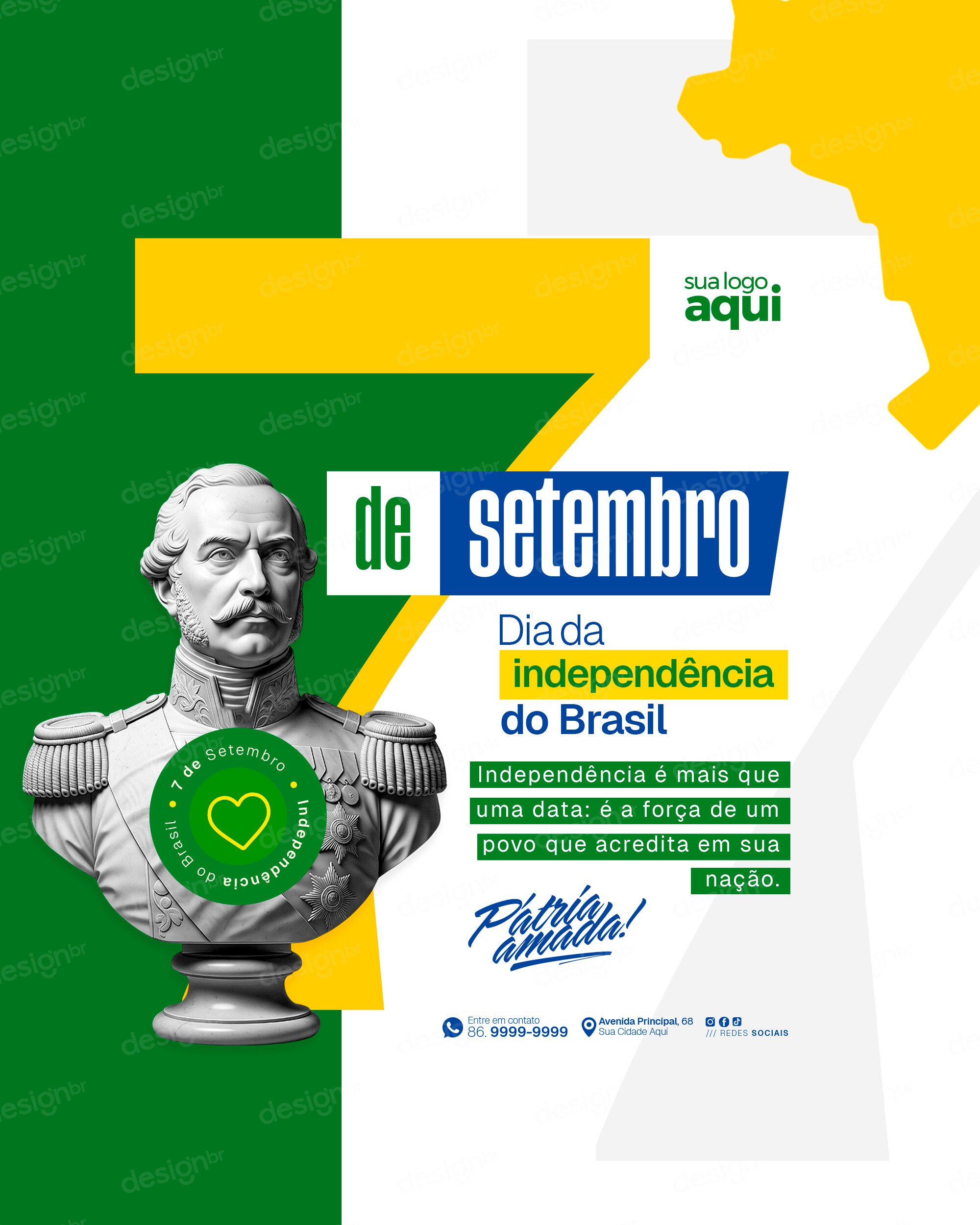 Dia da Independência do Brasil 07 de Setembro Social Media PSD Editável Dia da Independência do Brasil 07 de Setembro Social Media PSD Editável - Social Media - Dia Independência; 7 Setembro; In...