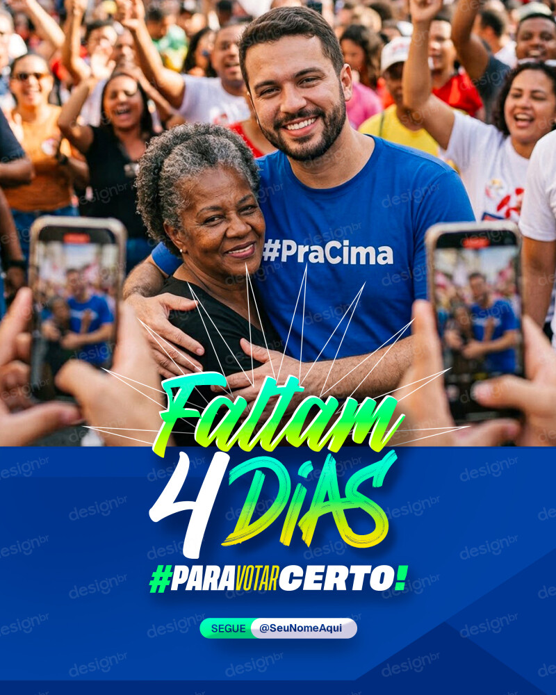 Contagem Regressiva Eleições 2026 Social Media PSD Editável Contagem Regressiva Eleições 2026 Social Media PSD Editável - Social Media - Campanha Política; Deputado Estadual; Polític...