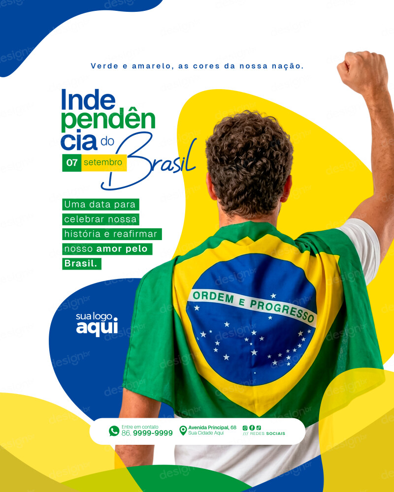 Dia da Independência do Brasil 07 de Setembro Social Media PSD Editável Dia da Independência do Brasil 07 de Setembro Social Media PSD Editável - Social Media - Dia Independência; 7 Setembro; In...