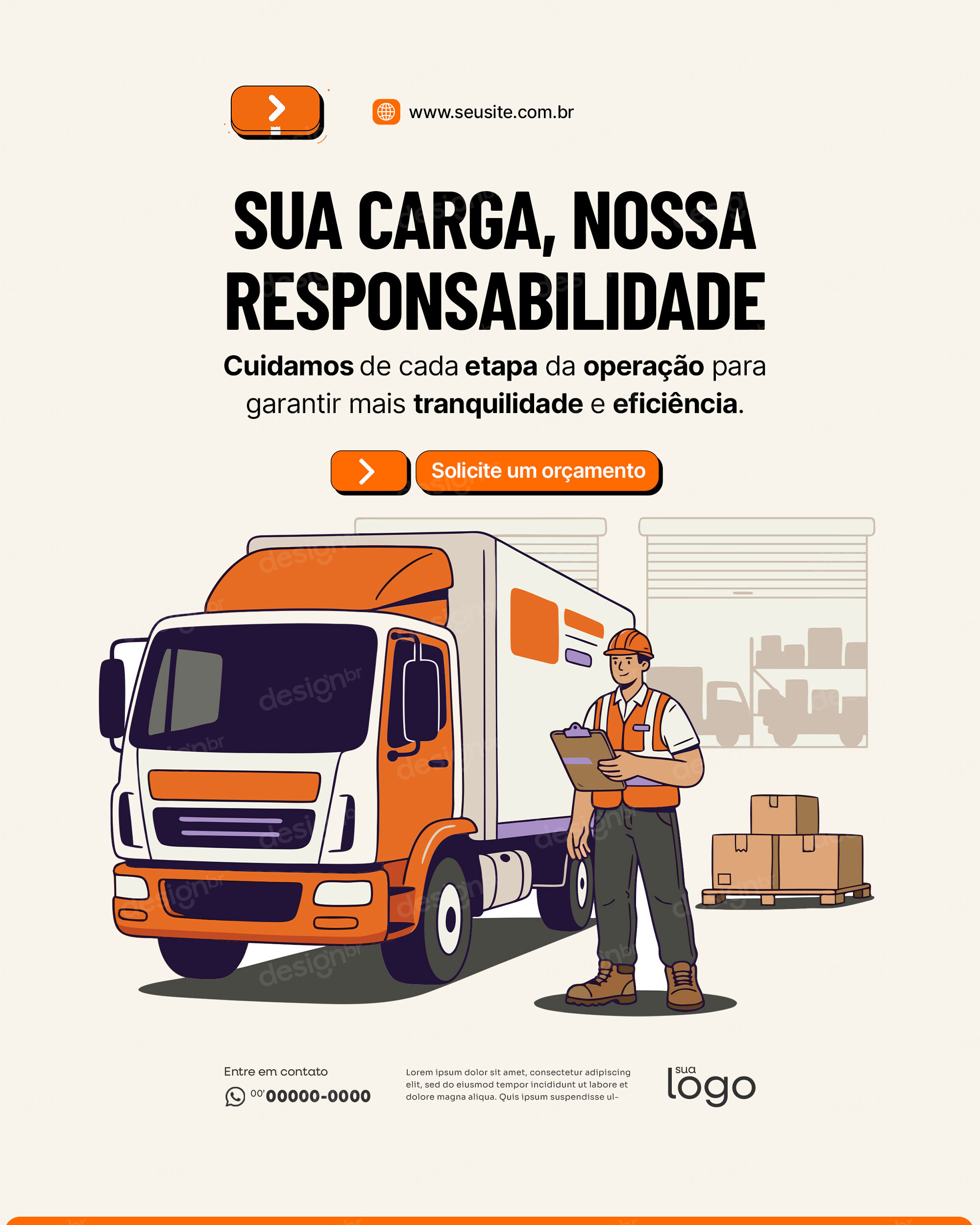 Social Media Transportadora e Serviço de Entrega PSD Editável Social Media Transportadora e Serviço de Entrega PSD Editável - Coleção - Transportadora; Logística; Entrega; Mercadoria;...