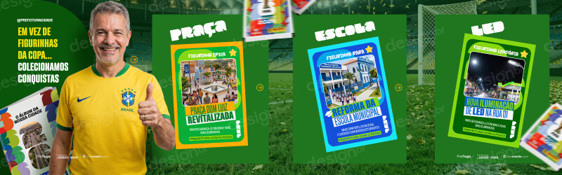 Carrossel Figurinha Copa Prefeitura Obras PSD Editável Carrossel Figurinha Copa Prefeitura Obras PSD Editável - Carrossel - figurinha; copa; futebol; brasil; hexa; psd; ed...