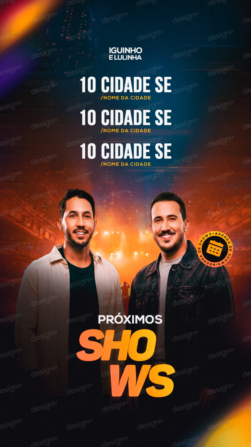 Agenda Próximos Shows Flyer Social Media PSD Editável Agenda Próximos Shows Flyer Social Media PSD Editável - Flyers - Agenda; Shows; Próximos Shows; Flyer; Evento; M...