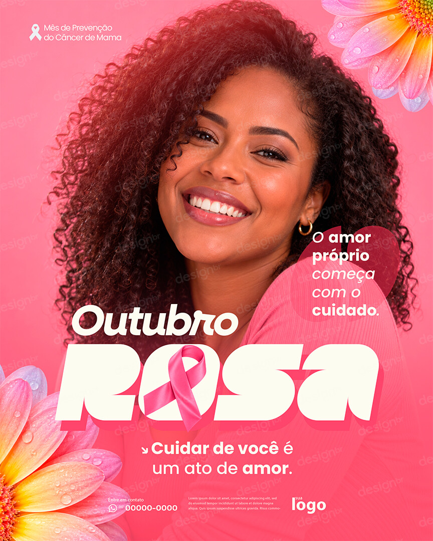 Outubro Rosa Mês de Conscientização Sobre o Câncer de Mama Social Media PSD Editável Outubro Rosa Mês de Conscientização Sobre o Câncer de Mama Social Media PSD Editável - Flyers - Outubro Rosa; Prevenção; C...