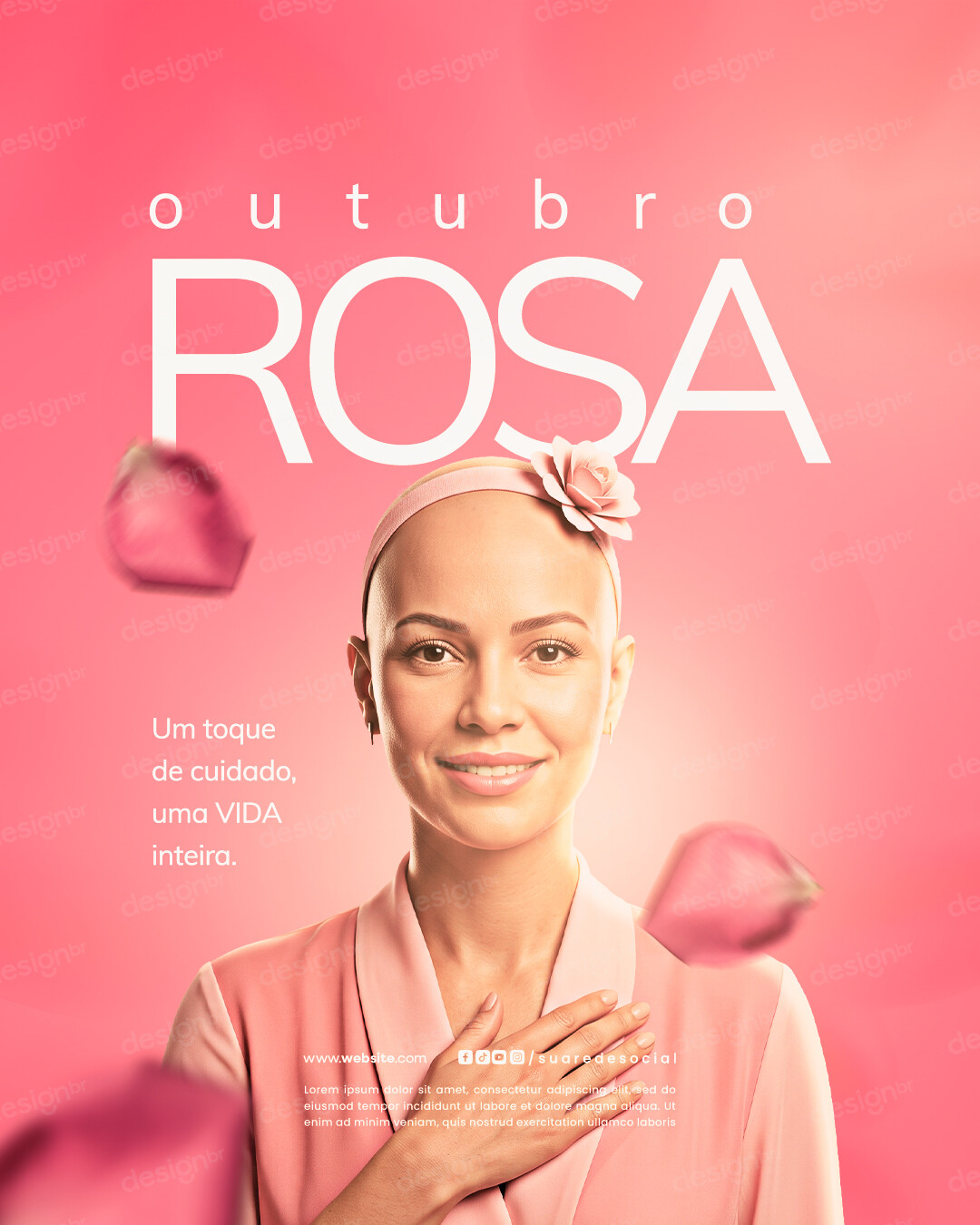 Outubro Rosa Mês De Conscientização Sobre O Câncer De Mama Social Media PSD Editável Outubro Rosa Mês De Conscientização Sobre O Câncer De Mama Social Media PSD Editável - Flyers - Outubro Rosa; Prevenção; C...