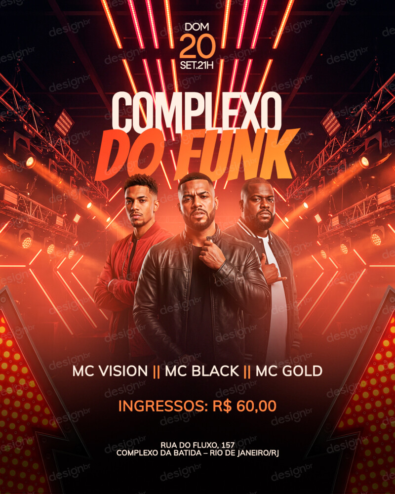 Flyer Evento Complexo do Funk PSD Editável Flyer Evento Complexo do Funk PSD Editável - Flyers - Flyer; Funk; Evento; Baile Funk; Artista; Flyer...