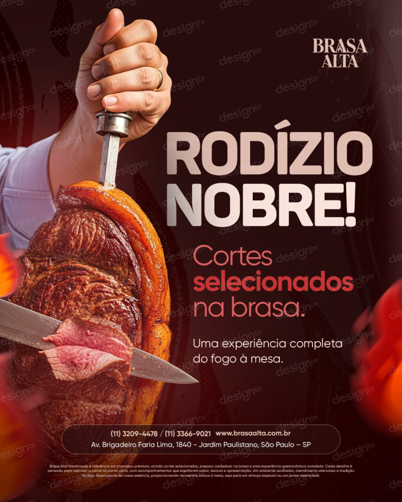 Post para Açougue Rodízio Nobre Churrascaria PSD Editável Post para Açougue Rodízio Nobre Churrascaria PSD Editável - Flyers - Churrascaria; Churrasco; Restaurante; Carne Ass...