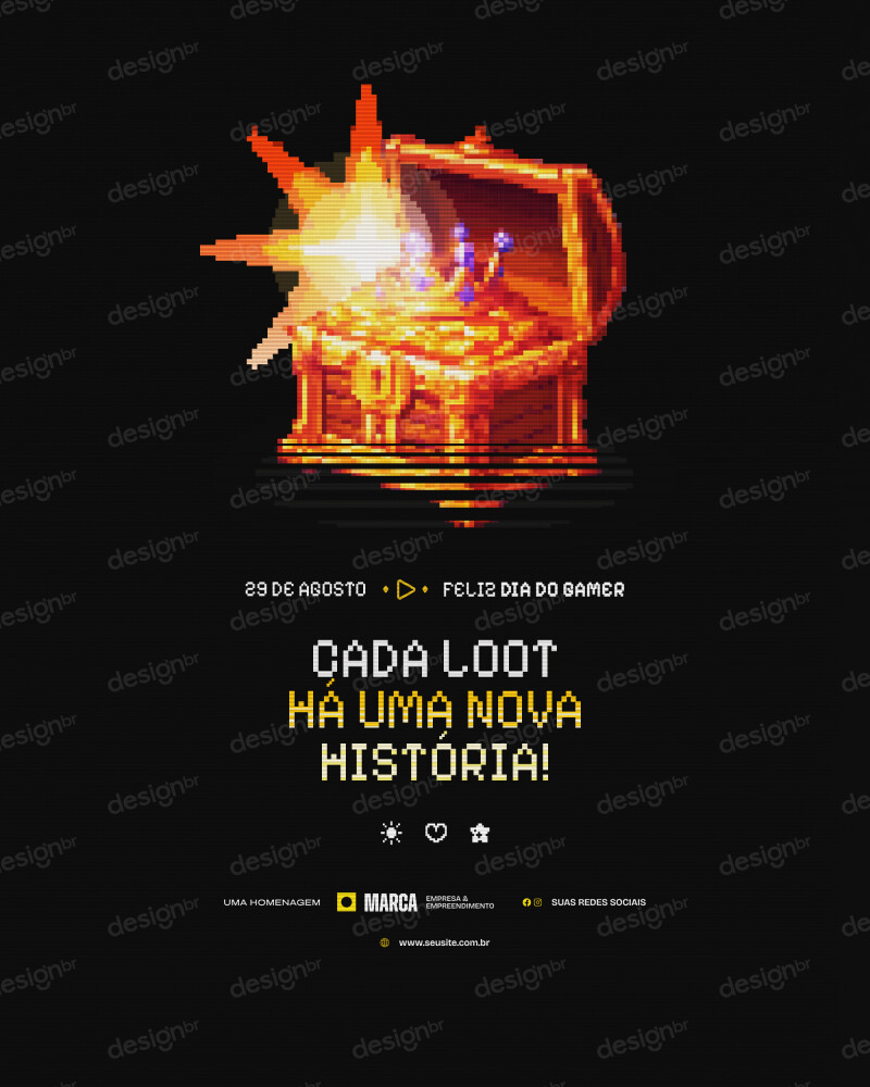 Social Media Dia Internacional do Gamer Pixel Art 29 de Agosto PSD Editável Social Media Dia Internacional do Gamer Pixel Art 29 de Agosto PSD Editável - Social Media - Dia Gamer; Gamer; Pixel Art; ...