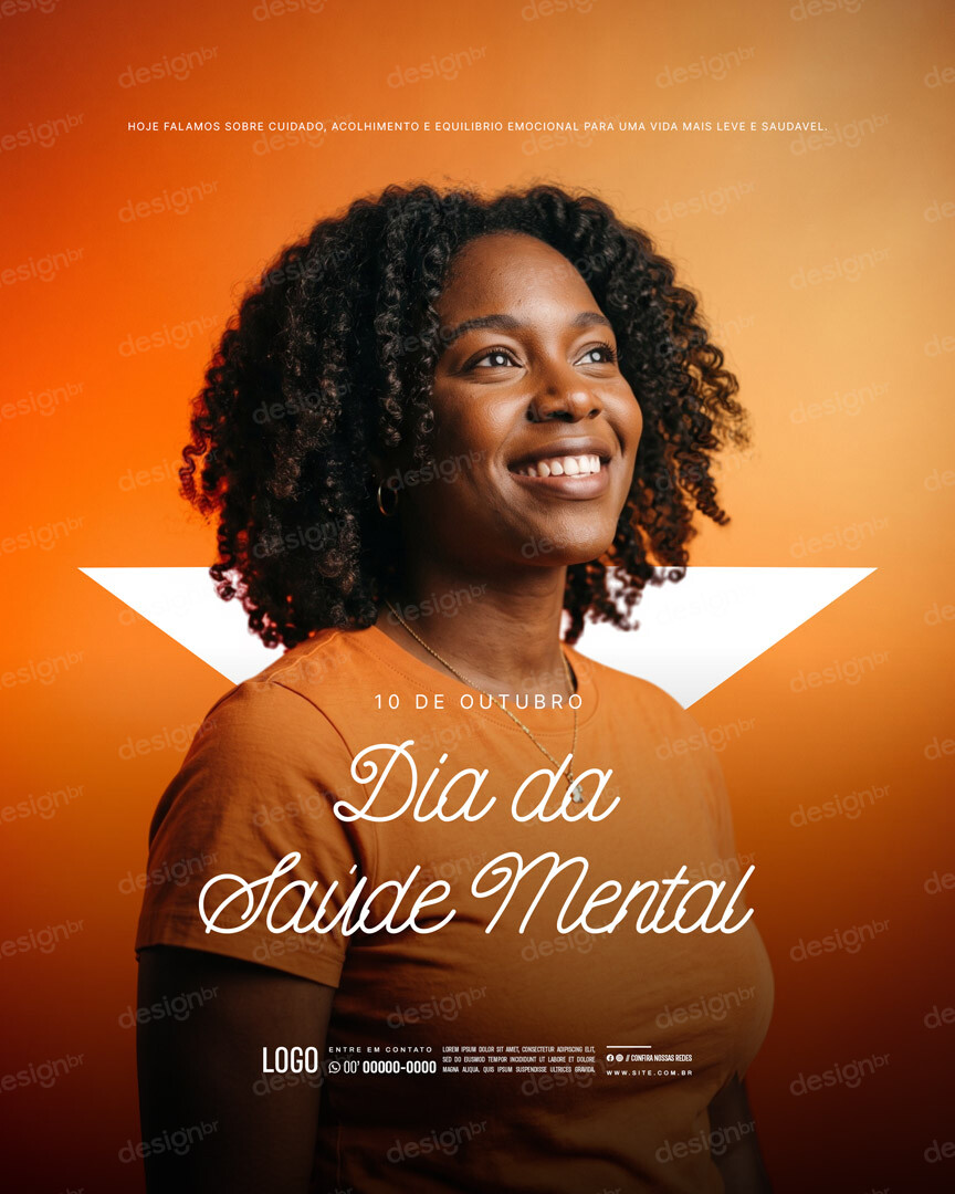 Dia Mundial da Saúde Mental 10 de Outubro Social Media PSD Editável Dia Mundial da Saúde Mental 10 de Outubro Social Media PSD Editável - Social Media - Saúde Mental; Mente Saudável; Conscie...