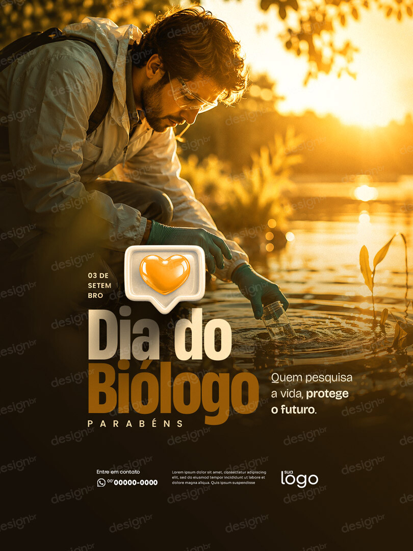 Dia do Biólogo 03 de Setembro Social Media PSD Editável Dia do Biólogo 03 de Setembro Social Media PSD Editável - Social Media - Dia Biólogo; Biologia; Ciência Vida; Natureza; ...
