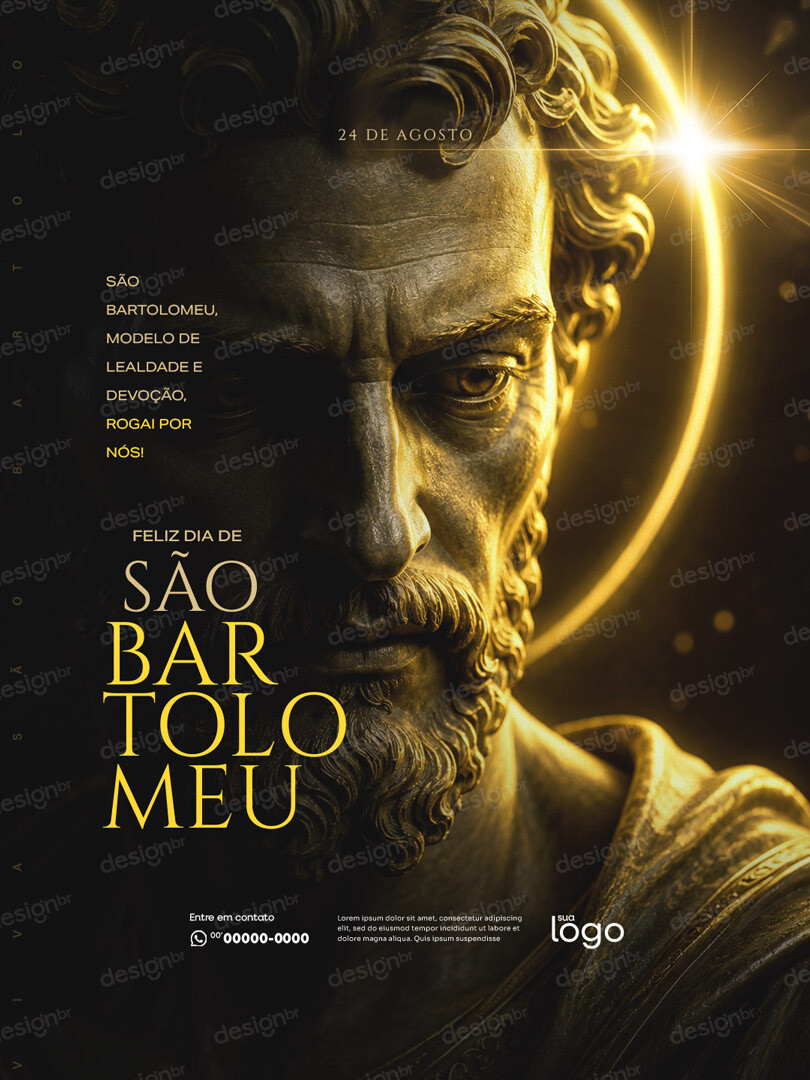 Dia de São Bartolomeu 24 de Agosto Social Media PSD Editável Dia de São Bartolomeu 24 de Agosto Social Media PSD Editável - Social Media - São Bartolomeu; Santo Católico; Santo; Igrej...