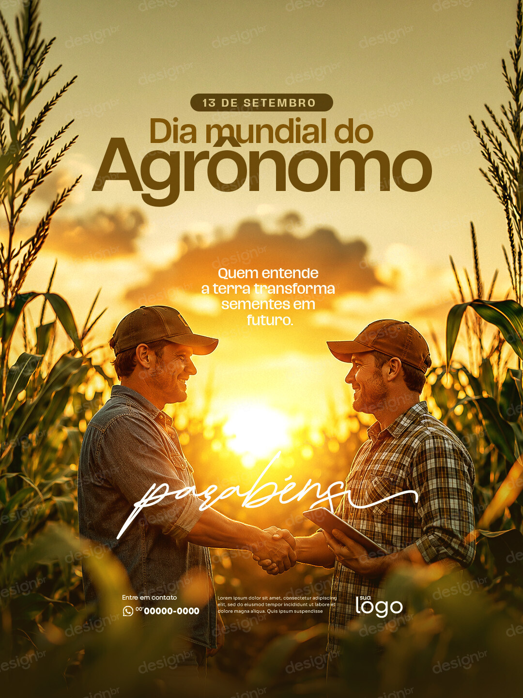 Dia Mundial do Agrônomo 13 de Setembro Social Media PSD Editável Dia Mundial do Agrônomo 13 de Setembro Social Media PSD Editável - Social Media - Dia Agrônomo; Agrônomo; Agronomia; Engen...