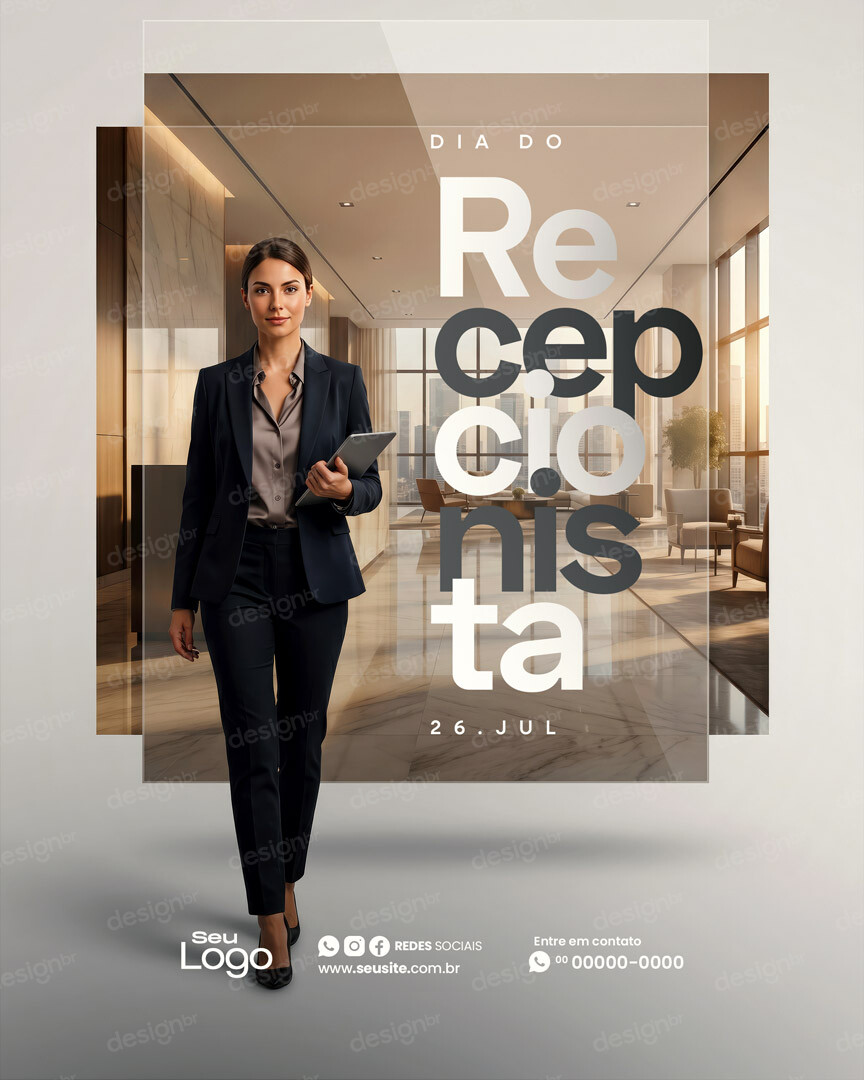 Dia do Recepcionista 26 de Julho Social Media PSD Editável Dia do Recepcionista 26 de Julho Social Media PSD Editável - Social Media - Recepcionista; Atendimento; Recepção; Gratidão...