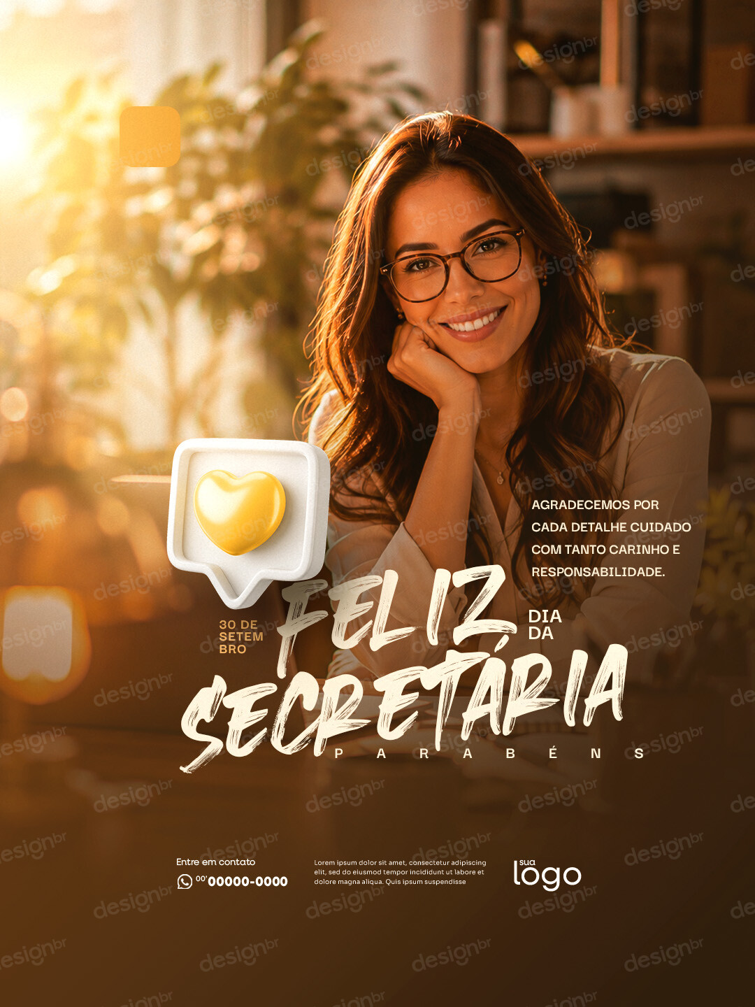 Feliz Dia da Secretária 30 de Setembro Social Media PSD Editável Feliz Dia da Secretária 30 de Setembro Social Media PSD Editável - Social Media - Dia Secretária; Secretariado; Profission...