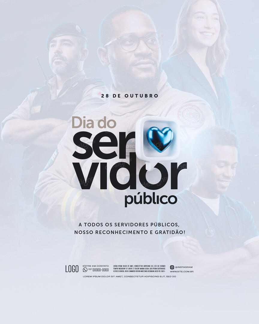 Feliz Dia do Servidor Público 28 de Outubro Social Media PSD Editável Feliz Dia do Servidor Público 28 de Outubro Social Media PSD Editável - Social Media - Servidor Público; Serviço Público; ...