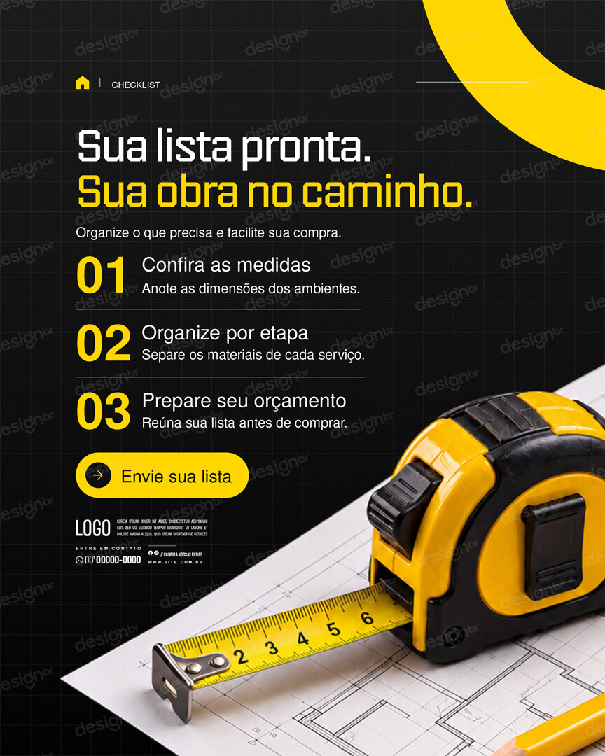 Loja de Materiais de Construção Socia Media PSD Editável Loja de Materiais de Construção Socia Media PSD Editável - Coleção - Material Construção; Materiais Construção; Loja...
