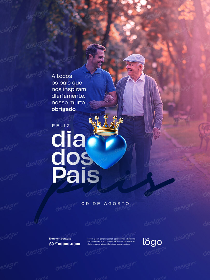 Feliz Dia dos Pais 09 de Agosto Social Media PSD Editável Feliz Dia dos Pais 09 de Agosto Social Media PSD Editável - Social Media - Dia Pais; Pai; Papai; Paizão; Paternidade; Amor...