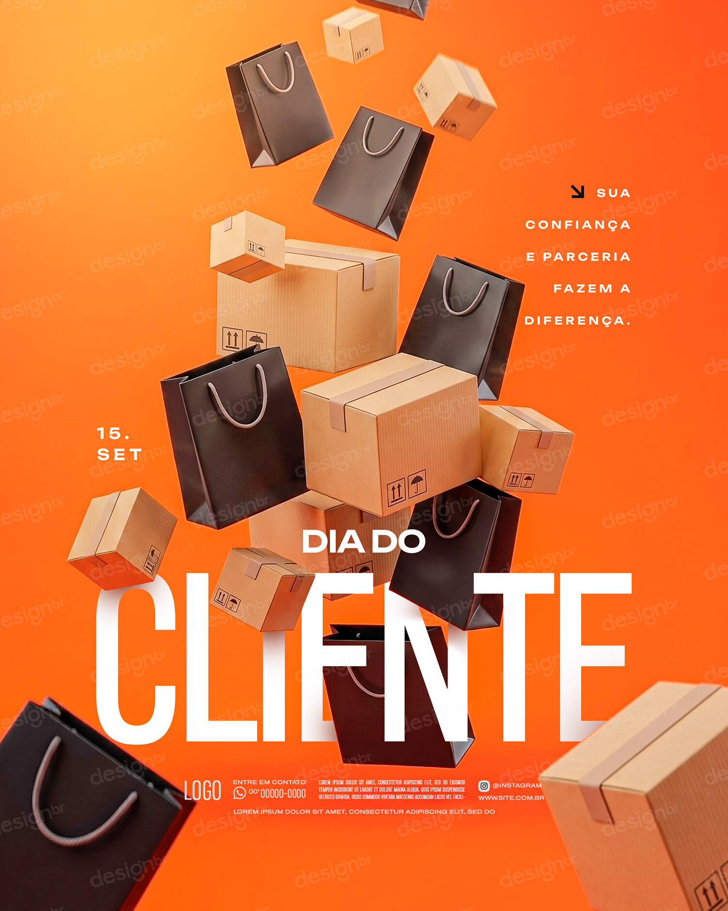 Feliz Dia do Cliente 15 de Setembro Social Media PSD Editável Feliz Dia do Cliente 15 de Setembro Social Media PSD Editável - Social Media - Dia Cliente; Clientes; Homenagem Cliente; C...