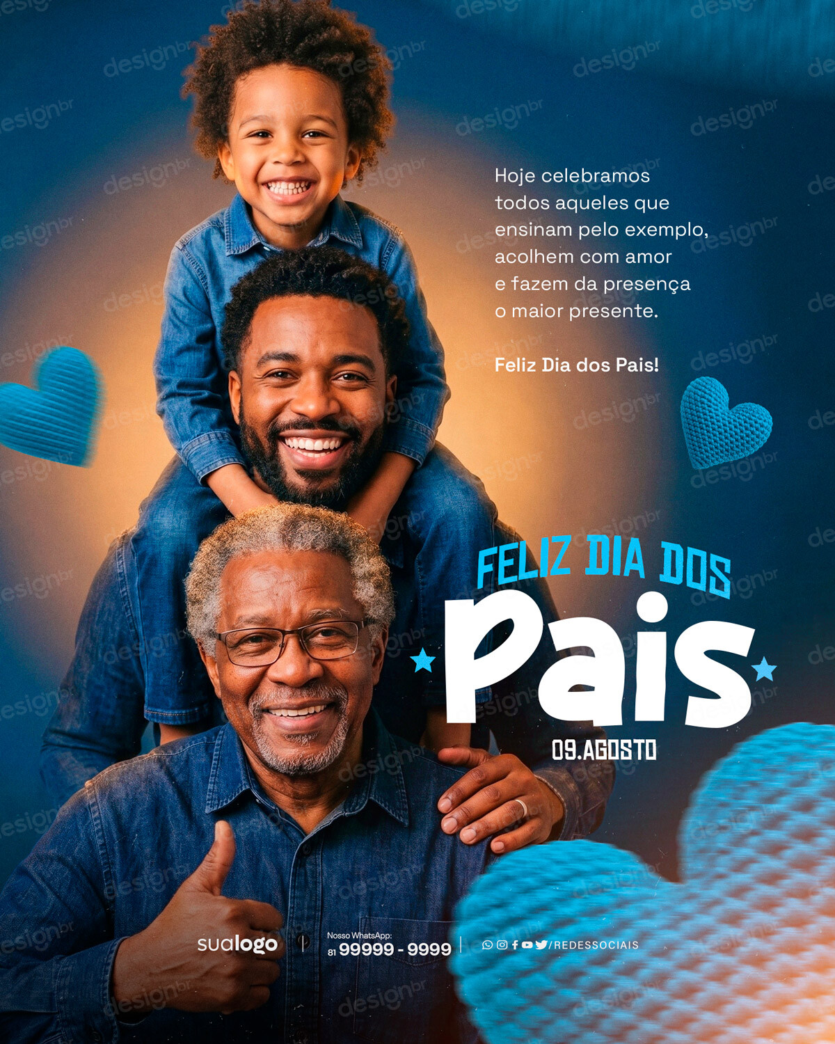 Feliz Dia dos Pais 09 de Agosto Social Media PSD Editável Feliz Dia dos Pais 09 de Agosto Social Media PSD Editável - Social Media - Dia Pais; Pai; Papai; Paizão; Paternidade; Amor...
