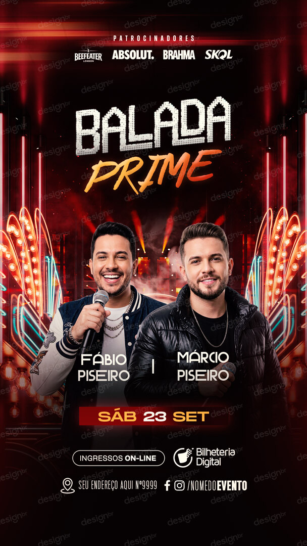Flyer Evento Balada Prime Story PSD Editável Flyer Evento Balada Prime Story PSD Editável - Flyers - Flyer; Evento; Artista; Flyer Festa; Show; Cant...