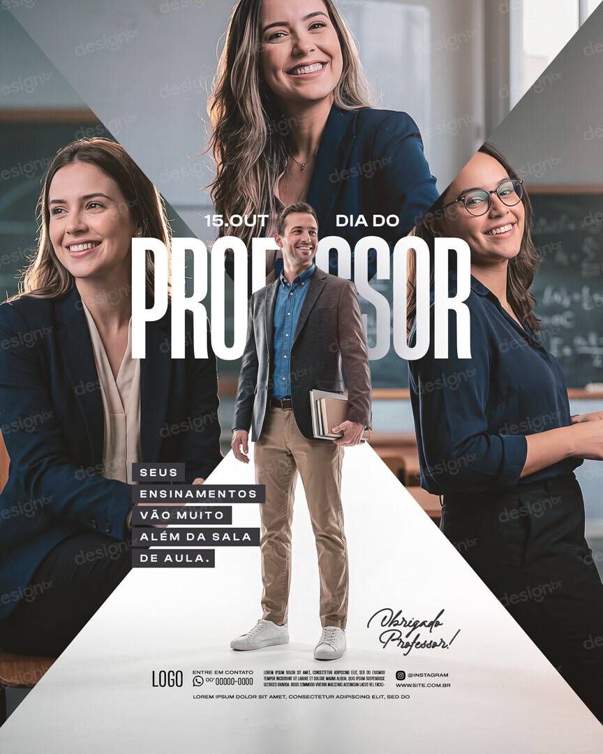 Feliz Dia Do Professor 15 De Outubro Social Media PSD Editável Feliz Dia Do Professor 15 De Outubro Social Media PSD Editável - Social Media - Dia Professor; Professores; Educação; Para...