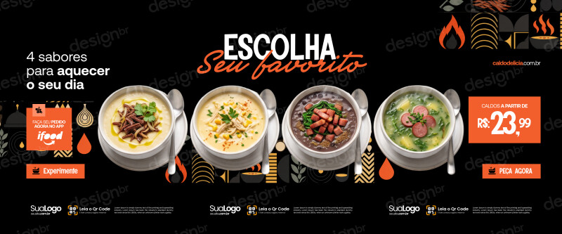 Carrossel Restaurante de Caldos Social Media PSD Editável Carrossel Restaurante de Caldos Social Media PSD Editável - Coleção - Caldo; Caldos; Sopa; Comida Quente; Comida; Pos...