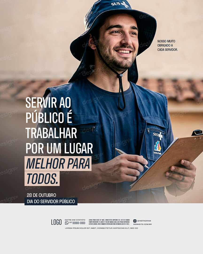 Feliz Dia do Servidor Público 28 de Outubro Social Media PSD Editável Feliz Dia do Servidor Público 28 de Outubro Social Media PSD Editável - Social Media - Servidor Público; Serviço Público; ...