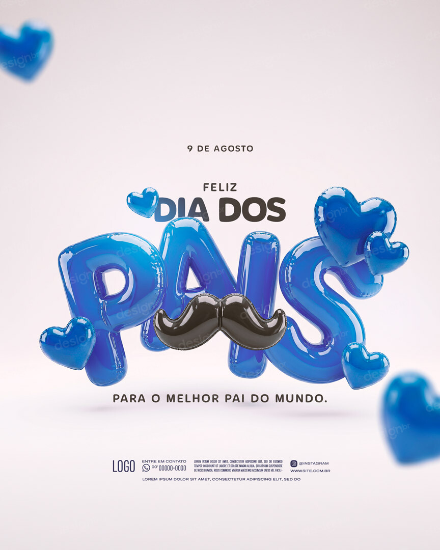 Feliz Dia dos Pais 09 de Agosto Social Media PSD Editável Feliz Dia dos Pais 09 de Agosto Social Media PSD Editável - Social Media - Dia Pais; Pai; Papai; Paizão; Paternidade; Amor...