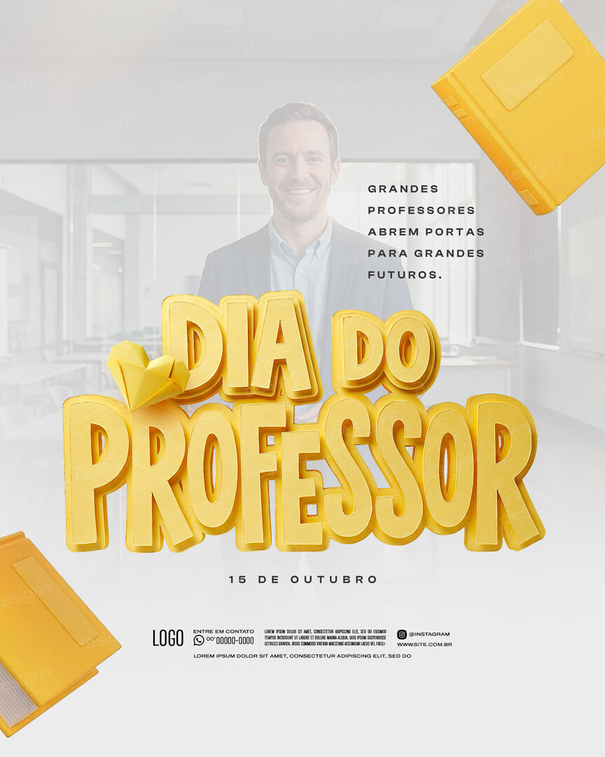 Feliz Dia Do Professor 15 De Outubro Social Media PSD Editável Feliz Dia Do Professor 15 De Outubro Social Media PSD Editável - Social Media - Dia Professor; Professores; Educação; Para...